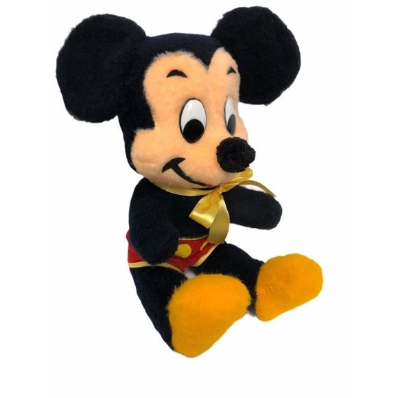 Vintage Mickey Mouse Walt Disney Distributing Co 1960 Plush Stuffed Toy Mice 15 - Picture 7 of 8